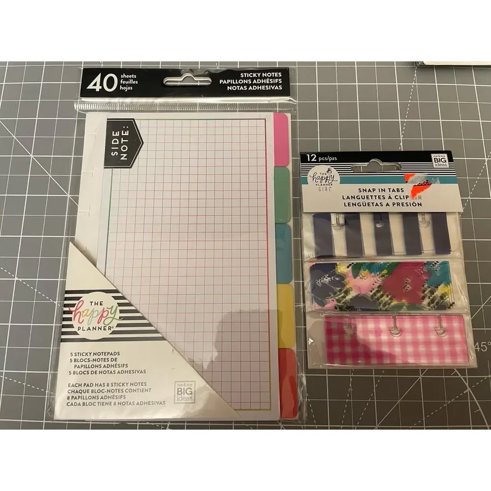 Happy Planner Classic Destash Lot Cover, Fill Paper, Dividers, Bookmarks